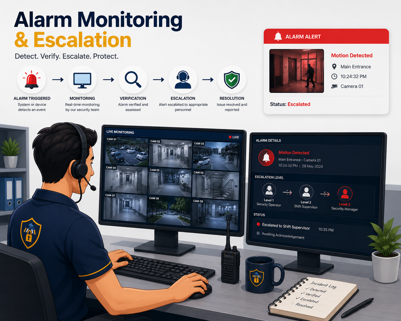 Alarm Monitoring & Escalation